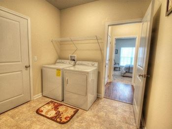 Spacious laundry room